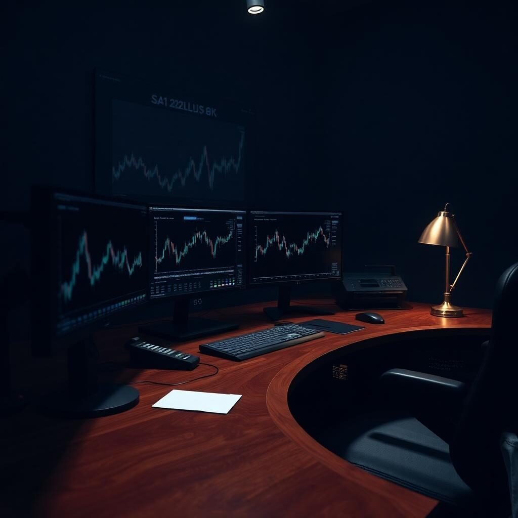 Analyst workstation with financial charts