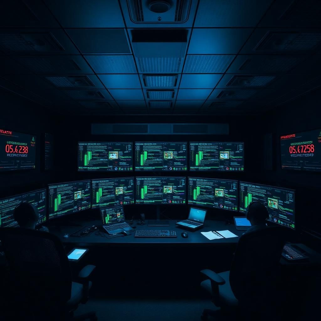Cybersecurity operations room